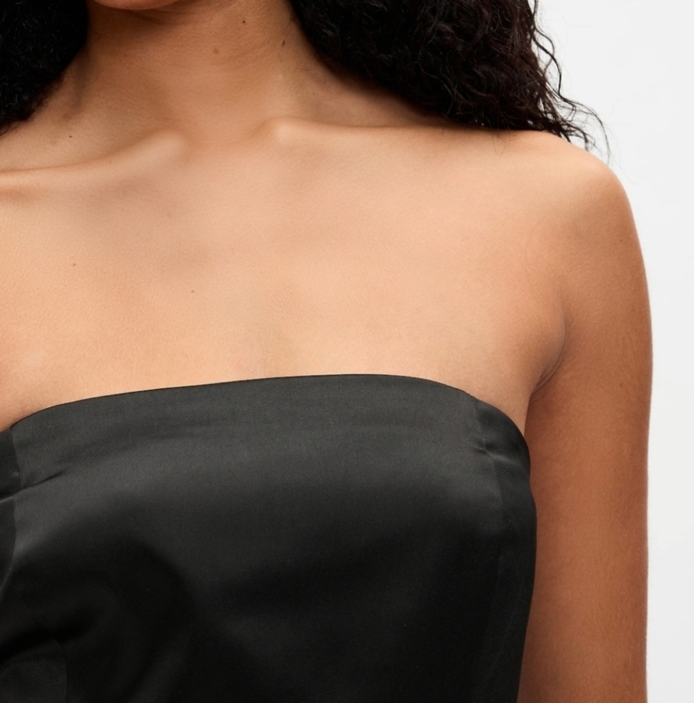 New GAP Elegant Black Strapless Dress - Picture 4 of 16